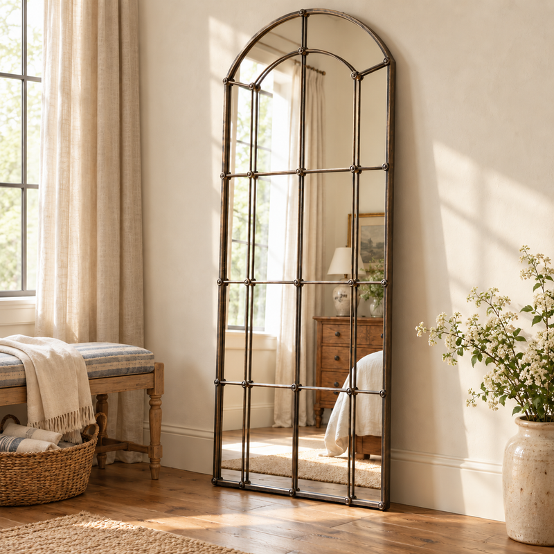 Cast Iron Tall Classic Mirror
