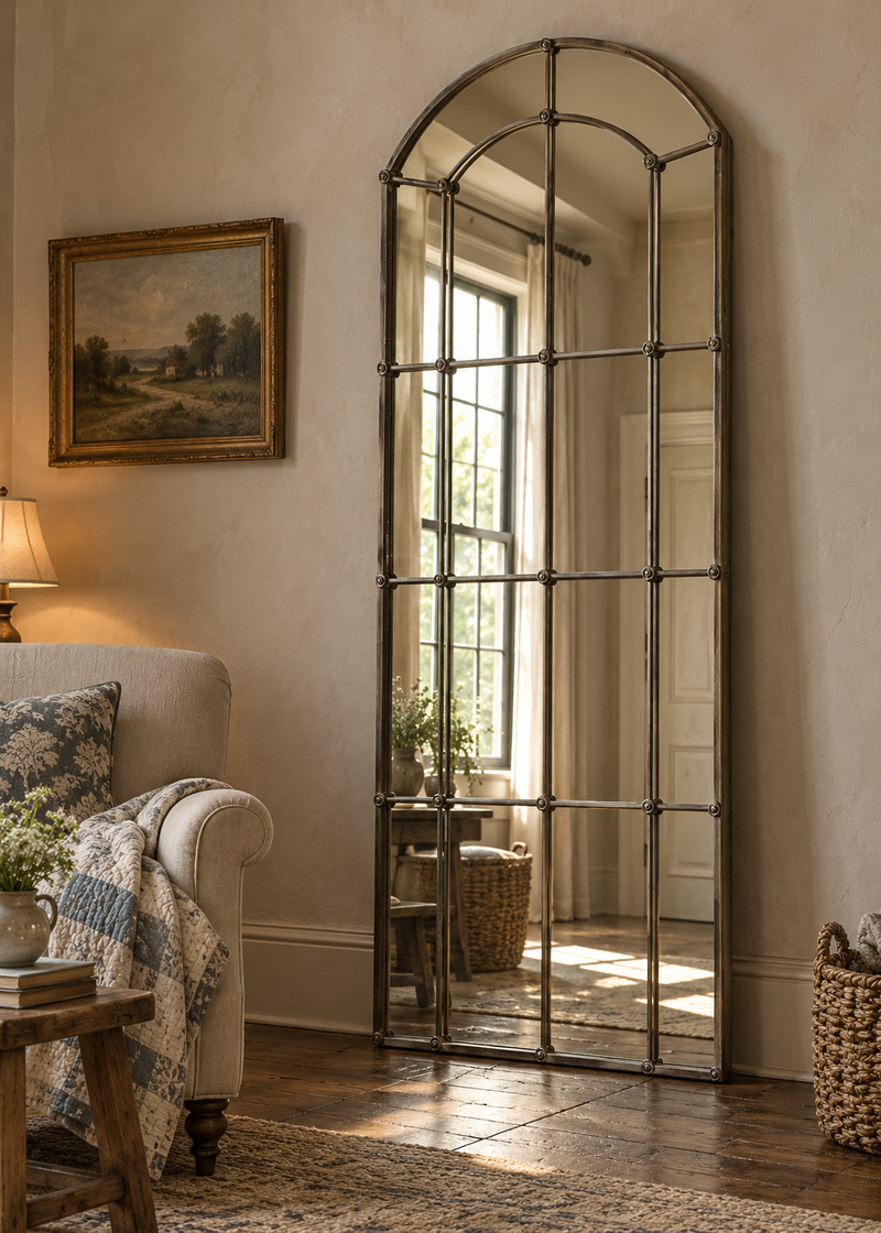 Cast Iron Tall Classic Mirror