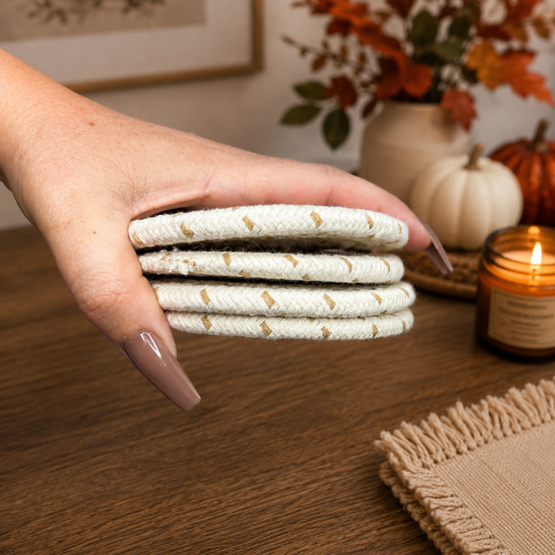 Fall Fabric Coasters