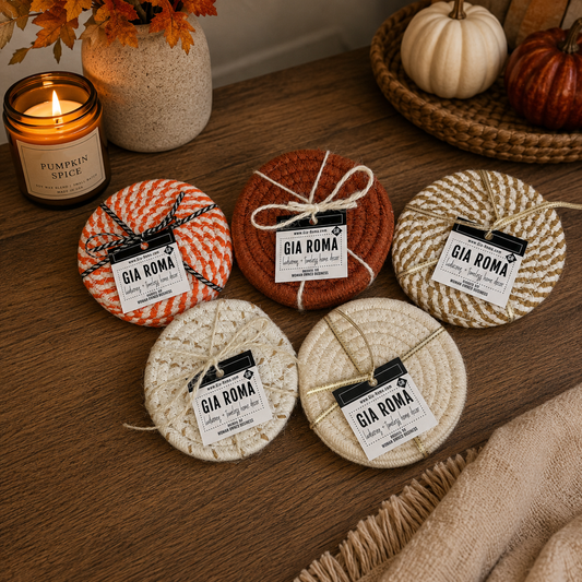 Fall Fabric Coasters
