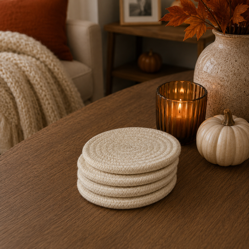 Fall Fabric Coasters