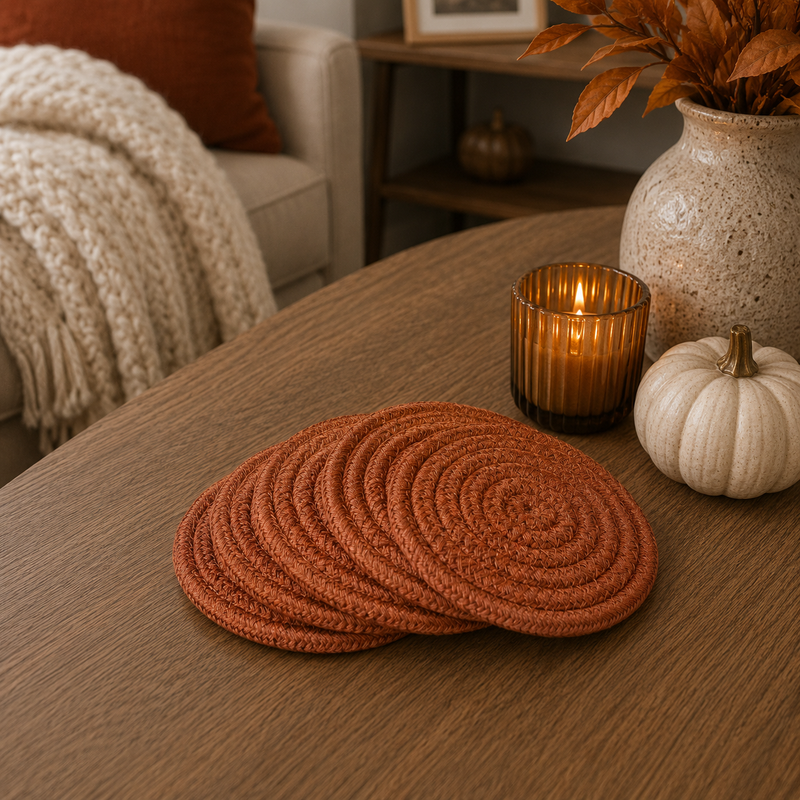 Fall Fabric Coasters