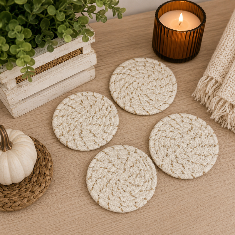 Fall Fabric Coasters