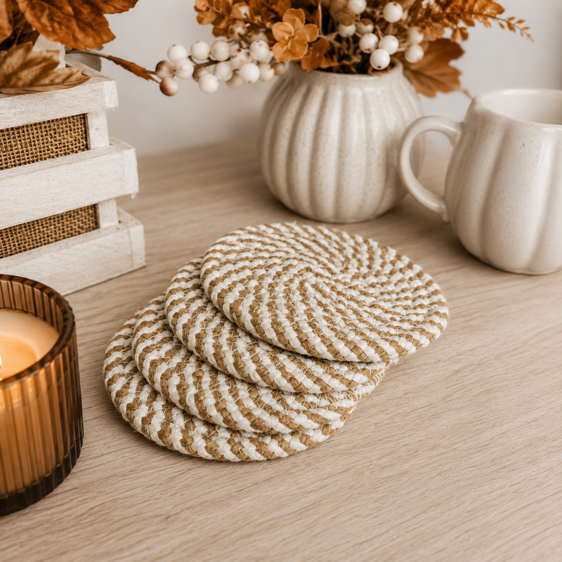 Fall Fabric Coasters