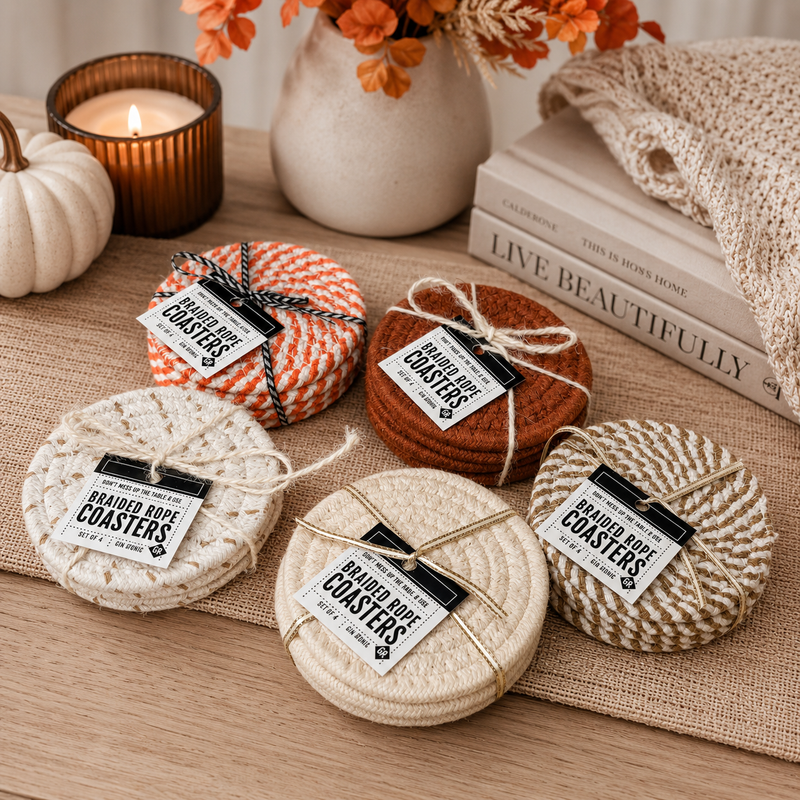 Fall Fabric Coasters
