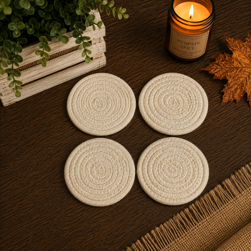 Fall Fabric Coasters