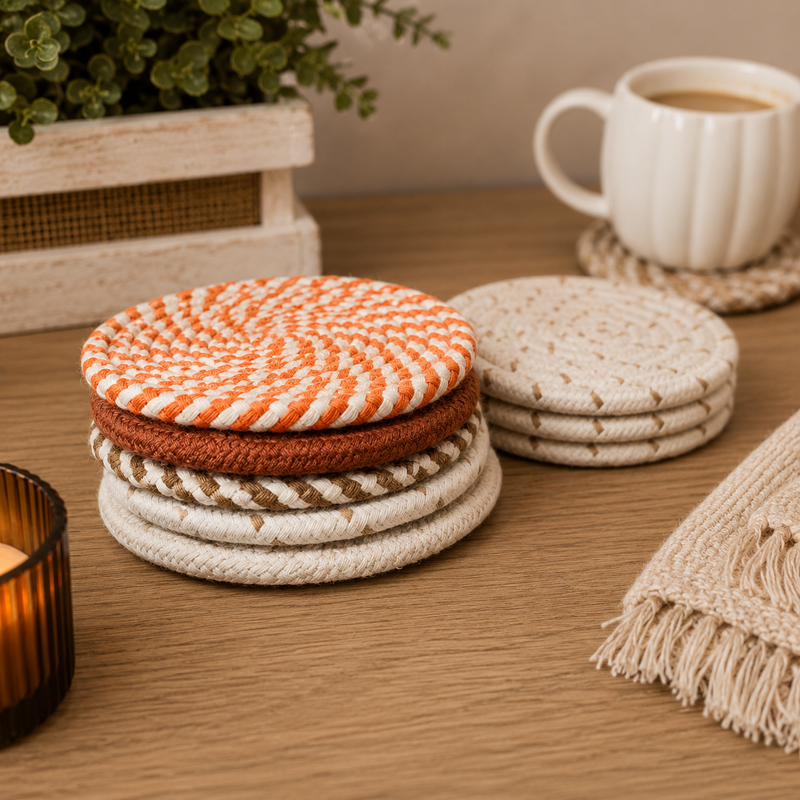 Fall Fabric Coasters