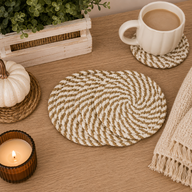 Fall Fabric Coasters