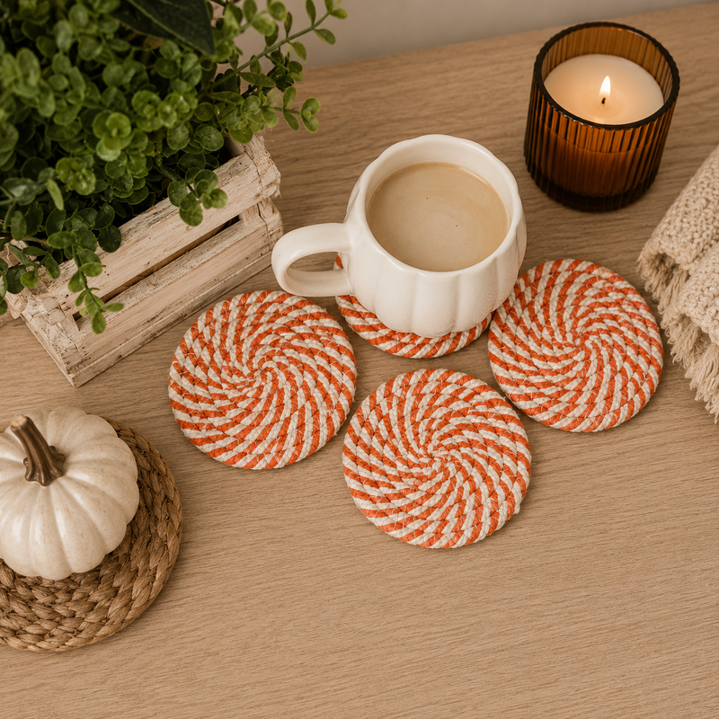 Fall Fabric Coasters