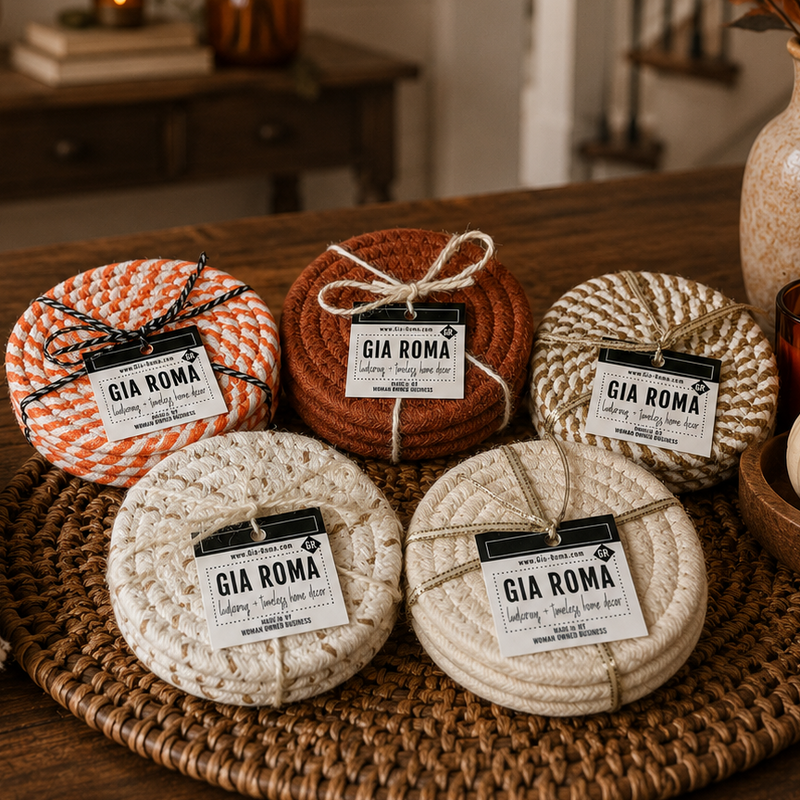 Fall Fabric Coasters