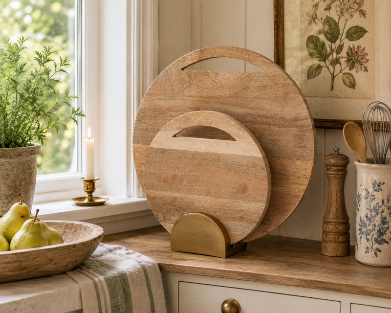Leo Round Boards & Stand Set