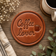Coffee Lover Leather Coaster