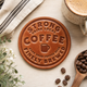 Strong Coffee Leather Coaster