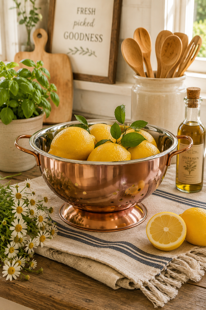 Stainless Steel Rose Gold Colander