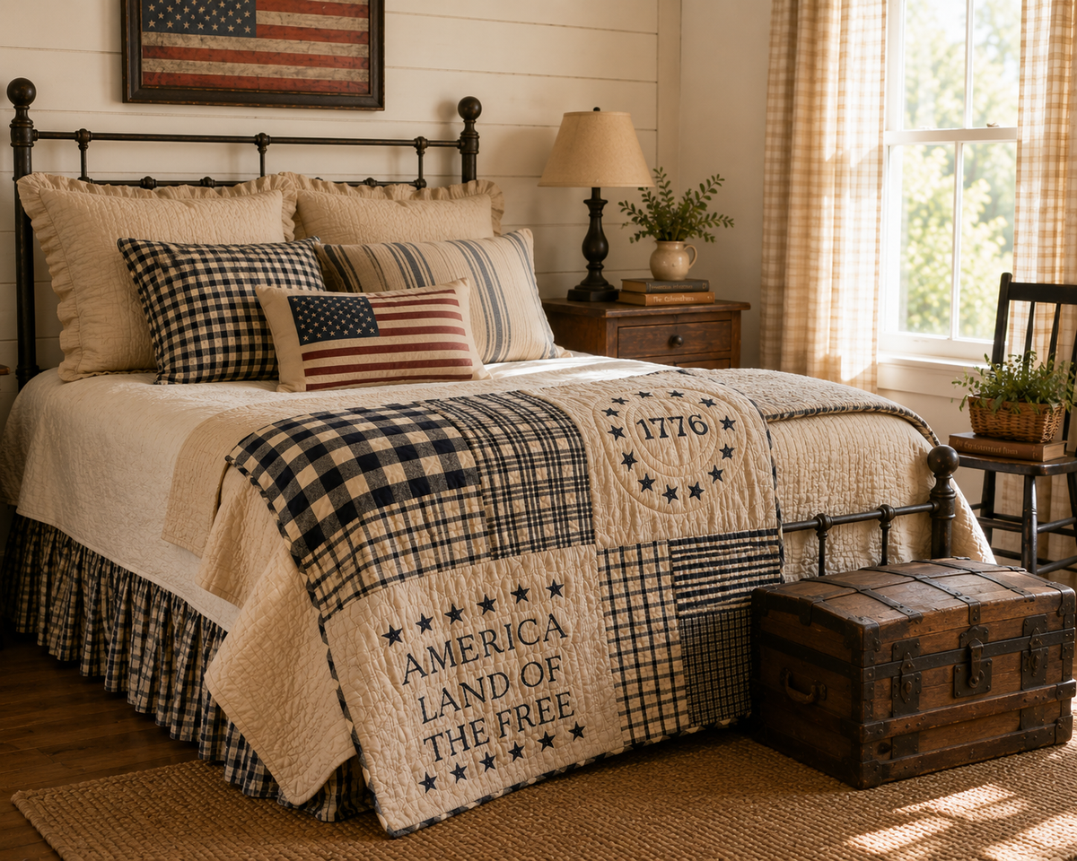 My Country Quilted Lap Throw