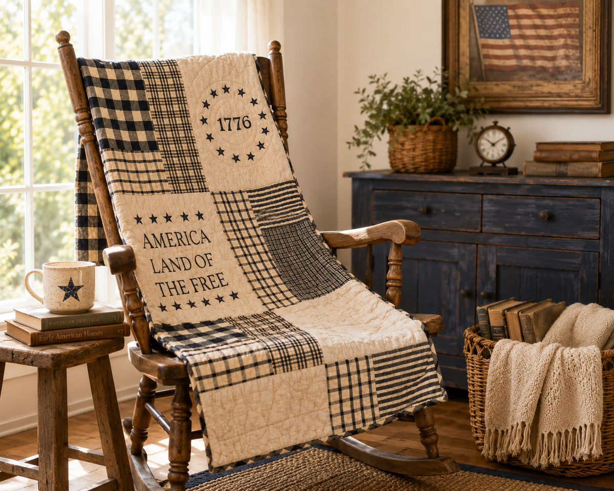 My Country Quilted Lap Throw