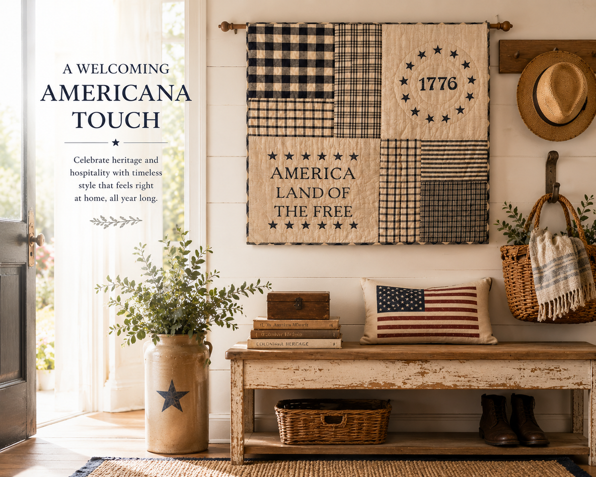 My Country Quilted Lap Throw