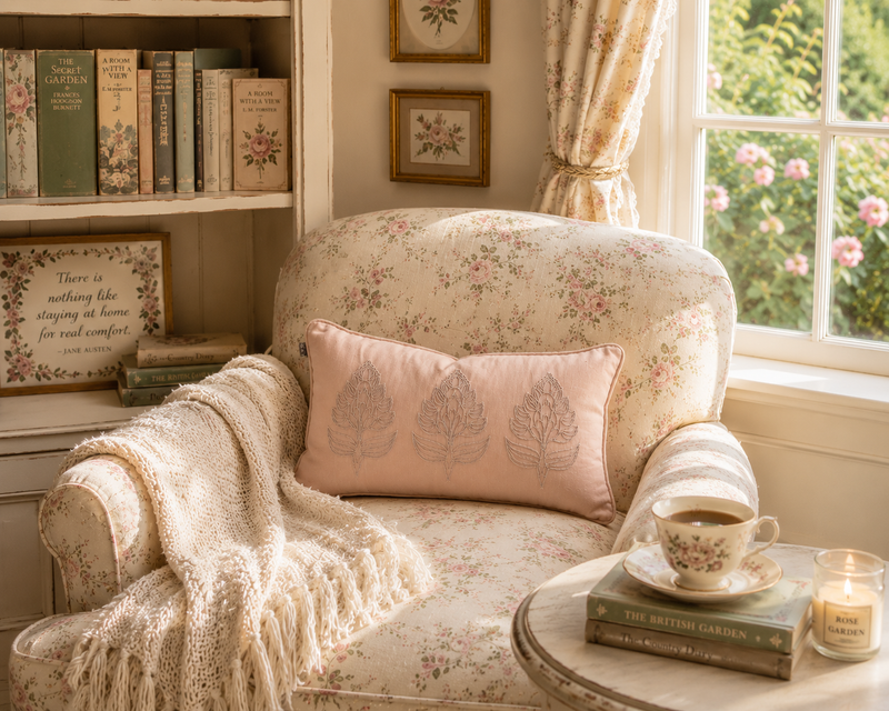 Eloise Embroidered Vintage Cotton Pillow