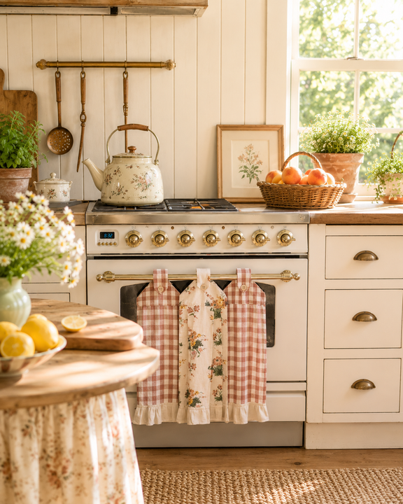 cottagecore kitchen towel set
