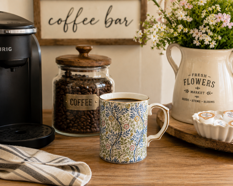 Floral Vine Cottage Farmhouse Mug