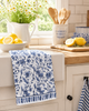 Blue Floral Cottage Farmhouse Kitchen Towel