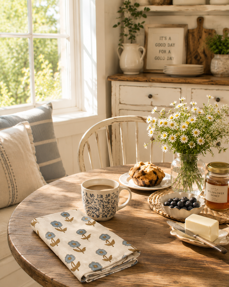 Floral Cottage Farmhouse Kitchen Towel