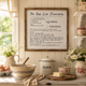 Best Ever Pancake Recipe Farmhouse Kitchen Sign