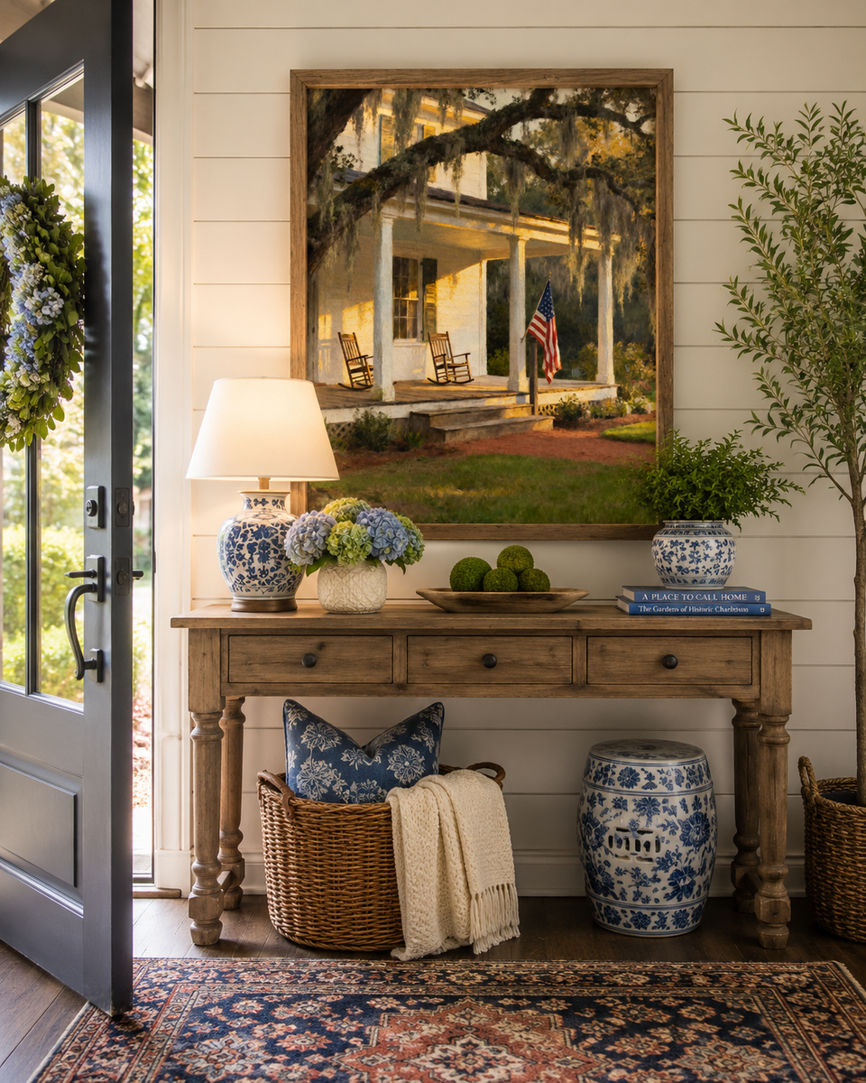 Front Porch Southern Homestead – Americana Wall Art