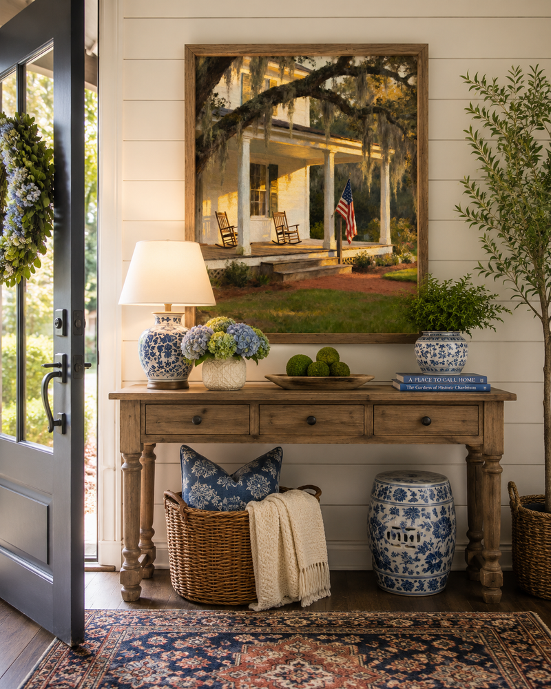 Front Porch Southern Homestead – Americana Wall Art