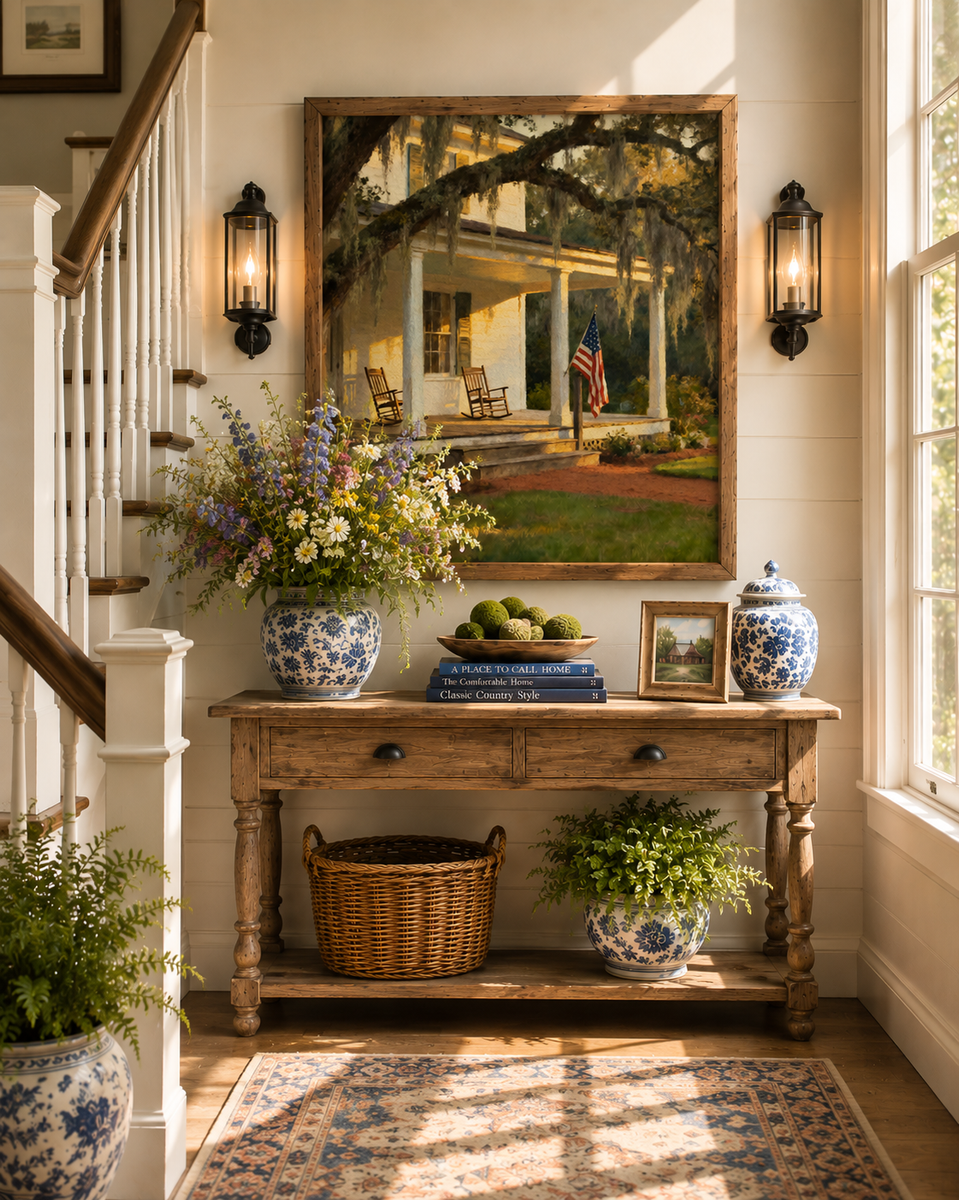 Front Porch Southern Homestead – Americana Wall Art
