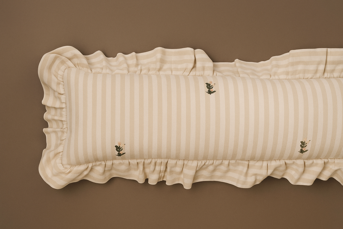 Frances Ruffled Lumbar Pillow Cover