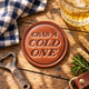 Grab a Cold One Leather Coaster