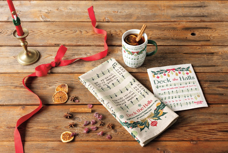 Christmas Carol Swedish Dishcloth