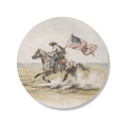 heritage cowboy western wall art