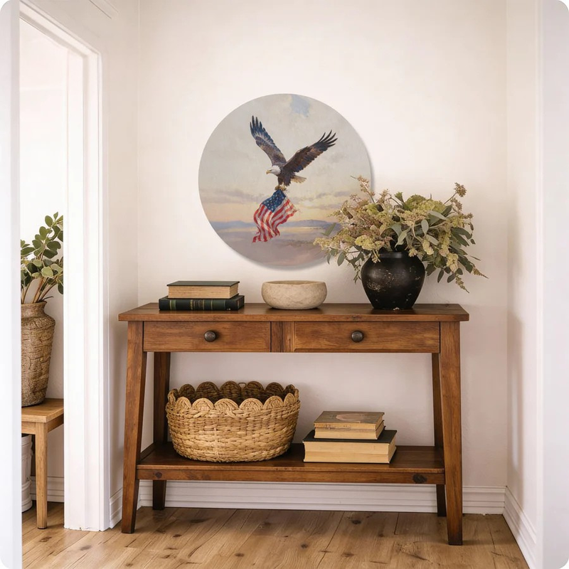 American flag eagle wall decor
