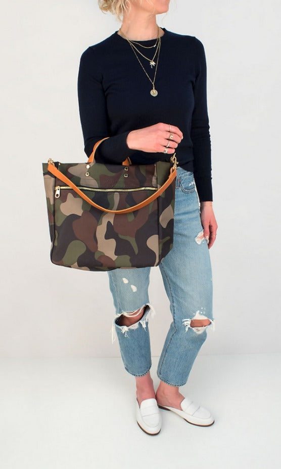 Codie Tote with Leather Accents