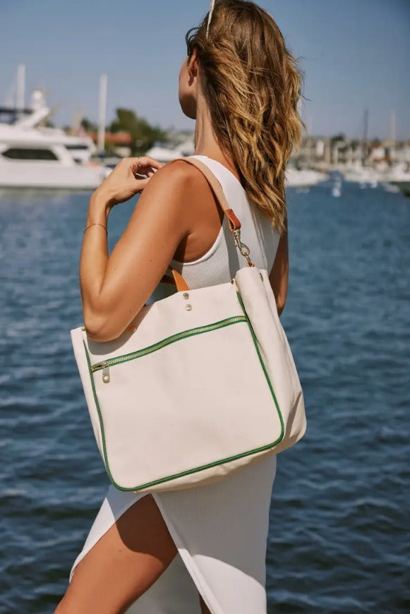 Codie Tote with Leather Accents