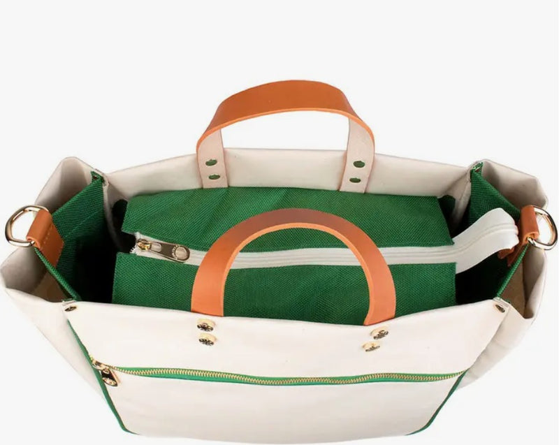 Codie Tote with Leather Accents