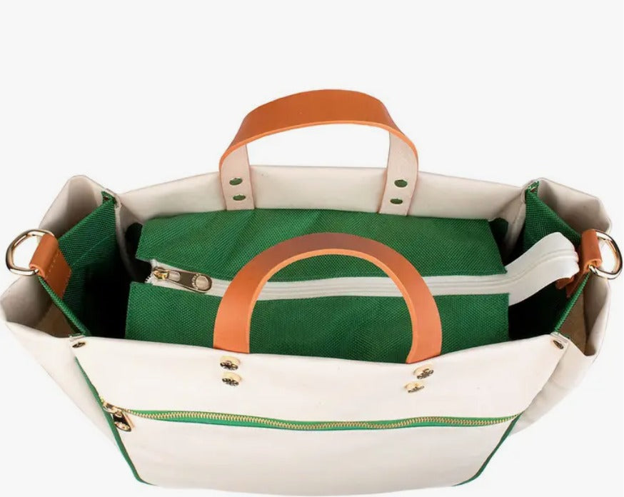 Codie Nylon Tote with Leather Accents