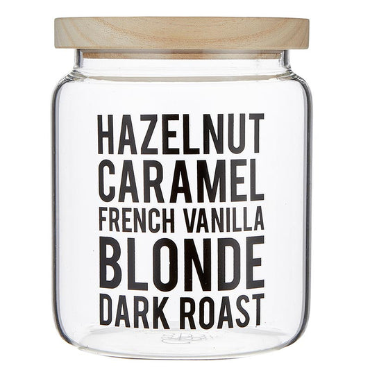 Coffee Roast Glass Canister