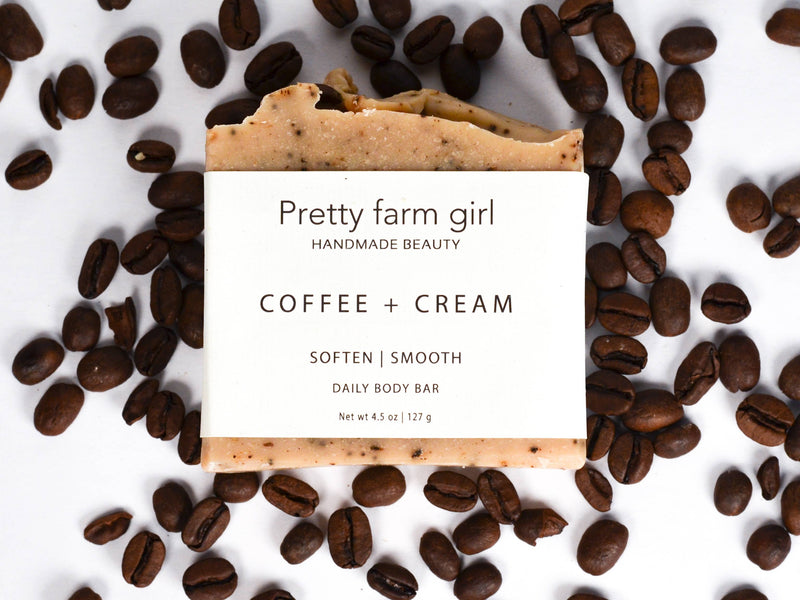 Coffee + Cream Handmade Tallow and Goat Milk Soap Bar