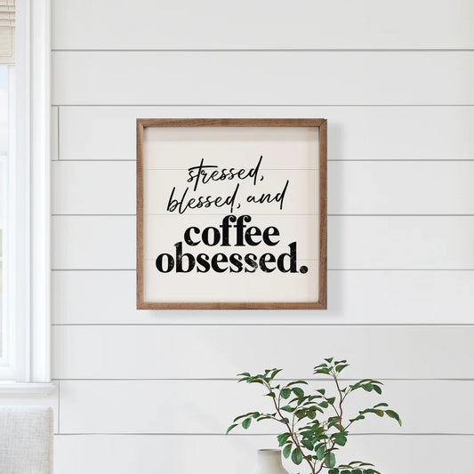 farmhouse coffee wall sign
