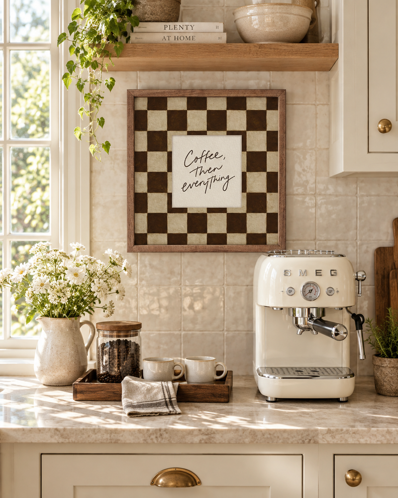 Coffee Then Everything | Coffee Bar Wall Art