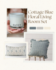 Cottage Blue Floral Set – Charming & Comfortable
