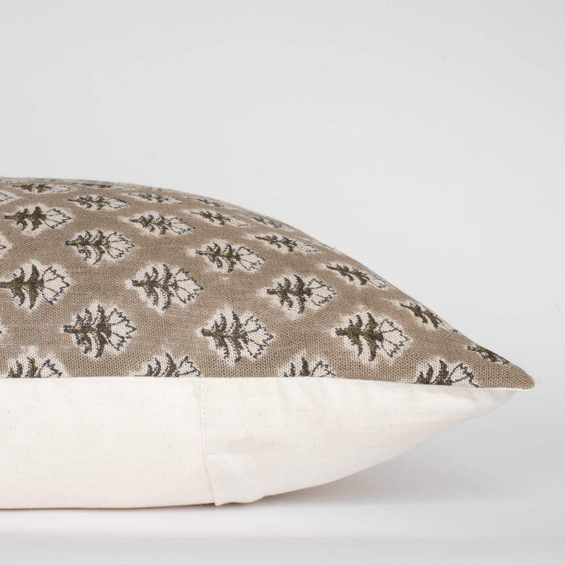 Rhea Floral Block Printed Pillow Cover