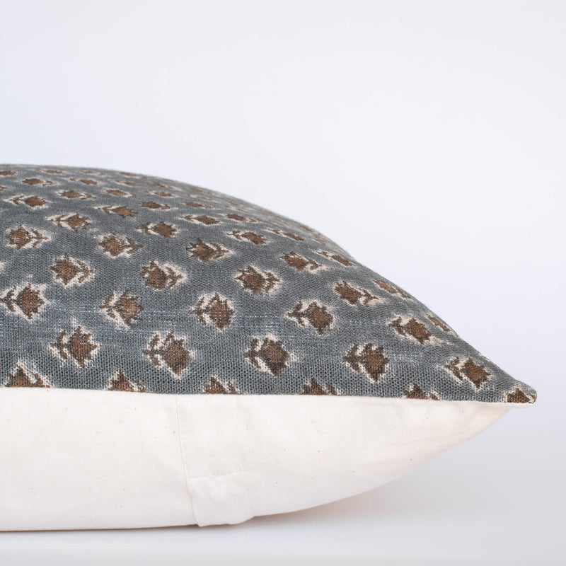 Aster Floral Block Printed Pillow Cover