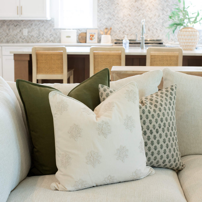 Arden Embroidered Pillow Cover