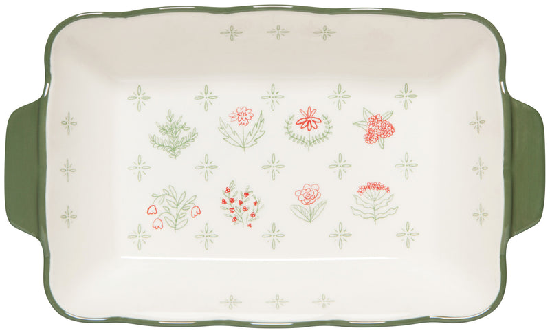 Camellia Stoneware Baking Dish
