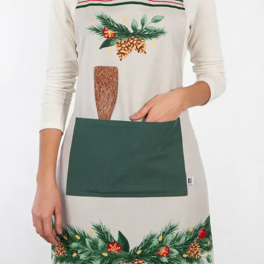 Deck the Halls Christmas Chef Apron