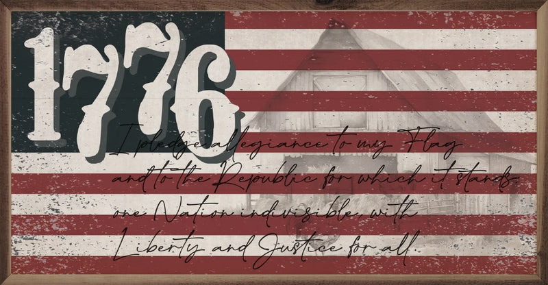 Distressed 1776 Flag